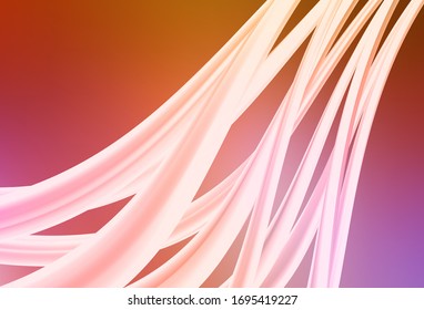 Light Pink, Yellow vector blurred bright texture. An elegant bright illustration with gradient. Background for designs.