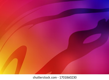 Light Pink, Yellow vector blurred bright pattern. Creative illustration in halftone style with gradient. New way of your design.