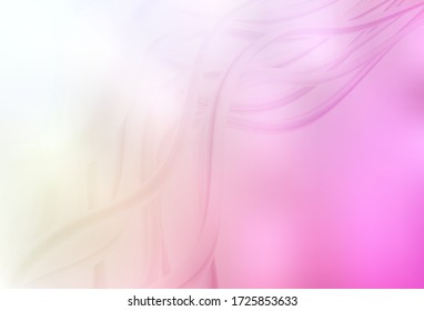Light Pink, Yellow vector blurred bright texture. An elegant bright illustration with gradient. New design for your business.
