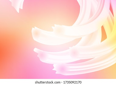 Light Pink, Yellow vector blurred background. Colorful abstract illustration with gradient. Elegant background for a brand book.