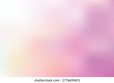 Pink claro, vector amarillo borrosa textura brillante. Ilustración abstracta colorida con gradiente. Diseño borroso para su sitio web.