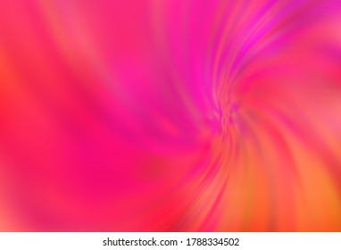 Light Pink, Yellow vector blurred shine abstract template. A completely new colored illustration in blur style. Blurred design for your web site.
