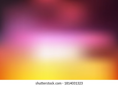 Light Pink, Yellow vector blurred bright texture. Modern abstract illustration with gradient. Elegant background for a brand book.