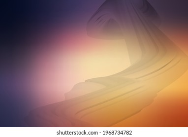 Light Pink, Yellow vector blurred bright template. Abstract colorful illustration with gradient. Background for a cell phone.