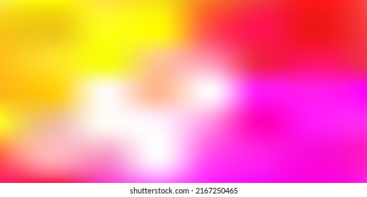 Light pink, yellow vector blurred backdrop. Blur colorful illustration in brand new style. Modern design for your apps.