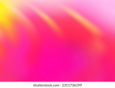 Pink claro, el vector amarillo borroso brillo de fondo abstracto. Ilustración abstracta brillante con un diseño elegante. La plantilla se puede utilizar para su libro de marca.