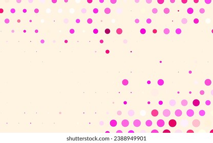 Light Pink, Yellow vector Blurred decorative design in abstract style with bubbles. Modern abstract illustration with colorful water drops. Modern template for landing page.