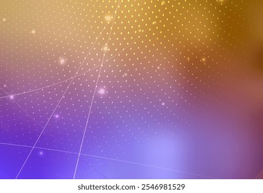 Light Pink, Yellow vector Blurred decorative design in abstract style with bubbles. Modern abstract illustration with colorful water drops. Simple design for your web site.