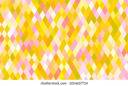 Light Pink, Yellow vector blurry triangle template. Creative geometric illustration in Origami style with gradient. The textured pattern can be used for background.