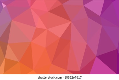 Light Pink, Yellow vector blurry triangle template. Creative illustration in halftone style with gradient. That new template can be used for your brand book.