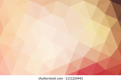 Light Pink, Yellow vector blurry triangle template. Creative illustration in halftone style with gradient. That new template can be used for your brand book.