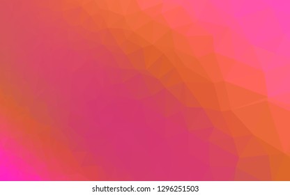 Light Pink, Yellow vector blurry triangle template. Brand new colorful illustration in with gradient. Template for a cell phone background.