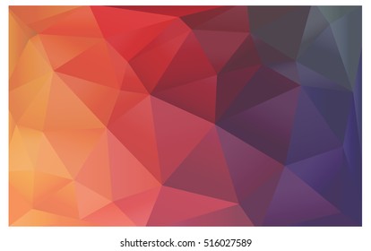 Light Pink Yellow vector blurry triangle background design. Geometric background in Origami style with gradient. 