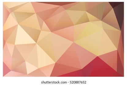 Light Pink Yellow vector blurry triangle background design. Geometric background in Origami style with gradient. 