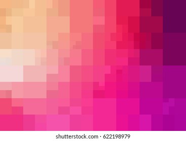 Light Pink, Yellow vector blurry rectangle background design. Geometric background in Origami style with gradient. 