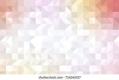 Light Pink, Yellow vector blurry triangle background. A vague abstract illustration with gradient. The best triangular design for your business.
