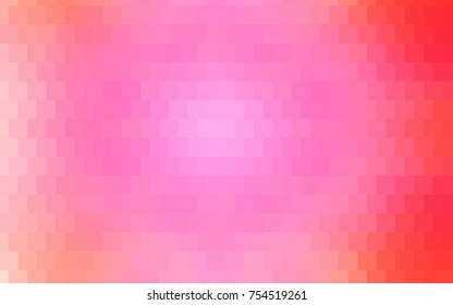 Light Pink, Yellow vector blurry rectangular background. Geometric background in square style with gradient. The pattern can be used for brand-new background.