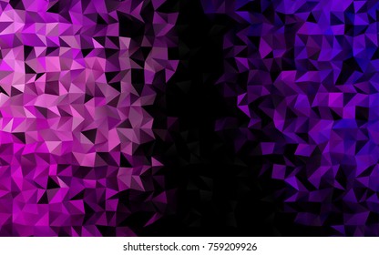 Light Pink, Yellow vector blurry triangle pattern. Glitter abstract illustration with an elegant design. Triangular pattern for your business design.