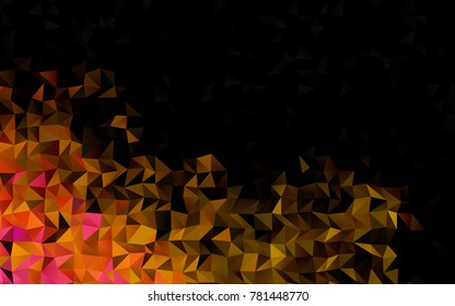 Light Pink, Yellow vector blurry triangle background. Colorful illustration in abstract style with gradient. Brand-new design for your business.