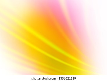 Light Pink, Yellow vector bokeh template. An elegant bright illustration with gradient. Brand new style for your business design.
