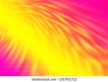 Light Pink, Yellow vector bokeh template. A vague abstract illustration with gradient. Brand new design for your business.
