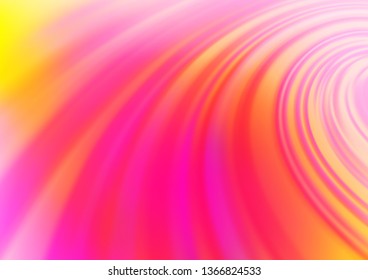 Light Pink, Yellow vector bokeh pattern. A completely new color illustration in a bokeh style. A completely new template for your design.