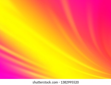 Light Pink, Yellow vector bokeh pattern. A completely new color illustration in a bokeh style. The background for your creative designs.