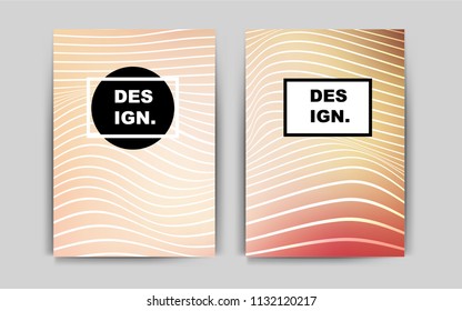 Light Pink, Yellow vector brochure for ui, ux design. Modern abstract design concept with colorful gradient. New design for a poster, banner of your website.