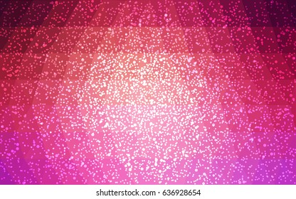 Light Pink, Yellow vector christmas postcard low polygon background. Illustration consisting of triangles. Abstract triangular polygonal origami or crystal design of New Year celebration.