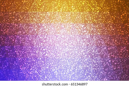 Light Pink, Yellow vector christmas postcard low polygon background. Illustration consisting of triangles. Abstract triangular polygonal origami or crystal design of New Year celebration.