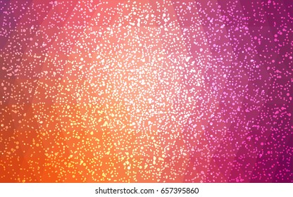 Light Pink, Yellow vector christmas postcard low polygon background. Illustration consisting of triangles. Abstract triangular polygonal origami or crystal design of New Year celebration.