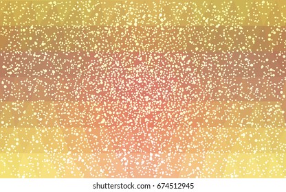 Light Pink, Yellow vector christmas postcard low polygon background. Illustration consisting of triangles. Abstract triangular polygonal origami or crystal design of New Year celebration.