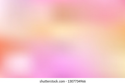 Light Pink, Yellow vector colorful blur backdrop. Glitter abstract illustration with gradient design. Blurred design for your web site.