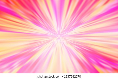 Light Pink, Yellow vector colorful abstract texture. Glitter abstract illustration with gradient design. New design for your business.