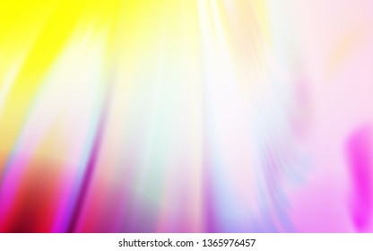 Light Pink, Yellow vector colorful blur background. Glitter abstract illustration with gradient design. The best blurred design for your business.