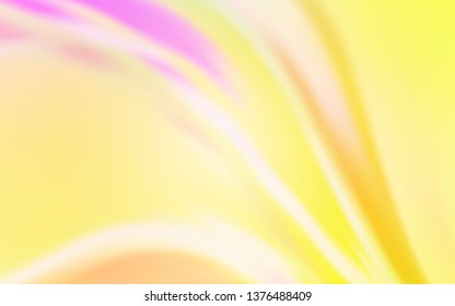Light Pink, Yellow vector colorful blur background. An elegant bright illustration with gradient. Elegant background for a brand book.