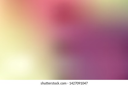 Light Pink, Yellow vector colorful abstract texture. Abstract colorful illustration with gradient. Elegant background for a brand book.