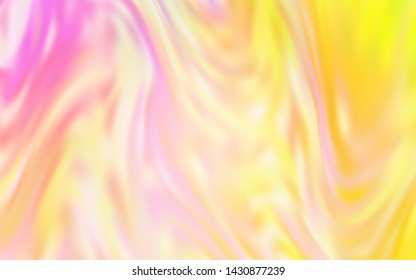 Light Pink, Yellow vector colorful blur background. Glitter abstract illustration with gradient design. Blurred design for your web site.