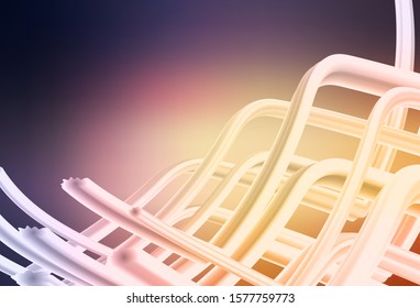 Light Pink, Yellow vector colorful blur backdrop. Creative illustration in halftone style with gradient. Completely new design for your business.