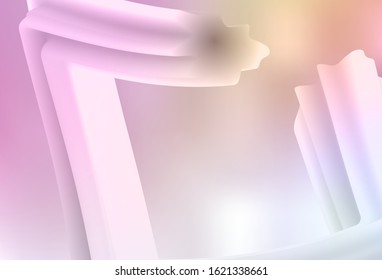Light Pink, Yellow vector colorful blur background. Shining colorful illustration in smart style. The best blurred design for your business.