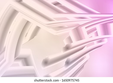 Light Pink, Yellow vector colorful abstract background. Creative illustration in halftone style with gradient. New style design for your brand book.