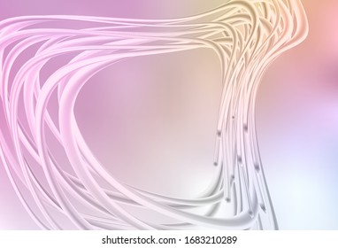 Light Pink, Yellow vector colorful blur background. Glitter abstract illustration with gradient design. New style for your business design.