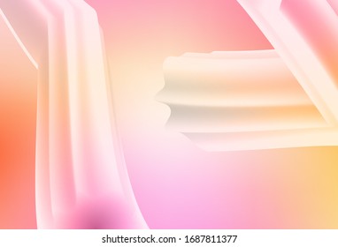 Fondo nítido de color rosa claro, vector amarillo. Ilustración abstracta brillante con diseño degradado. Antecedentes elegantes para un libro de marca.