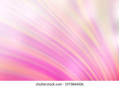 Light Pink, Yellow vector colorful abstract texture. Creative illustration in halftone style with gradient. New style for your business design.