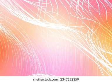 Fondo claro rosa, amarillo vectorial colorido de fondo. Una ilustración de color completamente nueva en un estilo borroso. Marco elegante para un libro de marca.