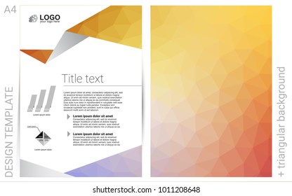 Light Pink, Yellow vector  cover for Envelopes.