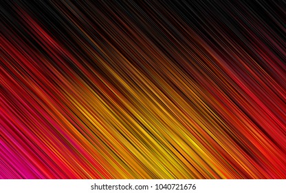 Light Pink, Yellow vector cover with long lines. Decorative shining illustration with lines on abstract template. The pattern can be used for busines ad, booklets, leaflets
