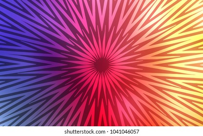 Light Pink, Yellow vector cover with stright stripes. Shining colored illustration with sharp stripes. Template for your beautiful backgrounds.