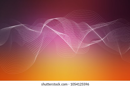 Light Pink, Yellow vector cover with spots. Illustration with set of shining colorful abstract circles. New design for ad, poster, banner of your website.