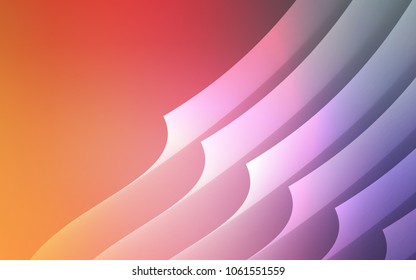 Light Pink, Yellow vector cover with stright stripes. Modern geometrical abstract illustration with Lines. Template for your beautiful backgrounds.